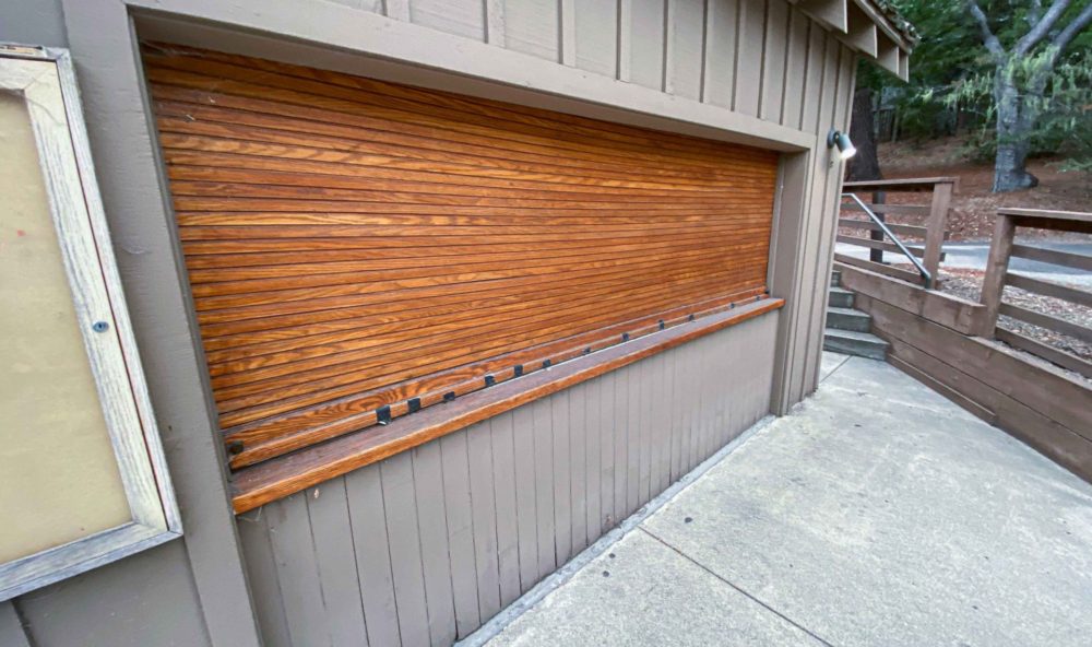 Theater wood rollup door